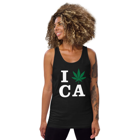 I Leaf CA California USA Unisex Tank Top