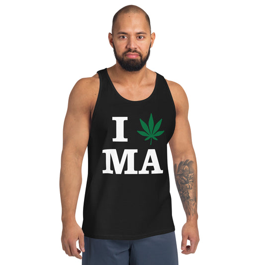 I Leaf MA Massachusetts USA Unisex Tank Top
