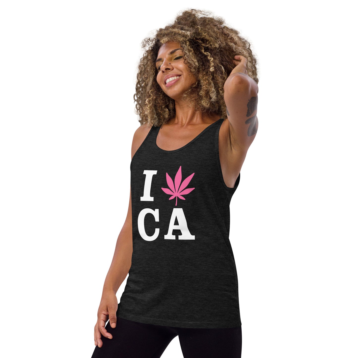 I Leaf CA California USA Unisex Tank Top