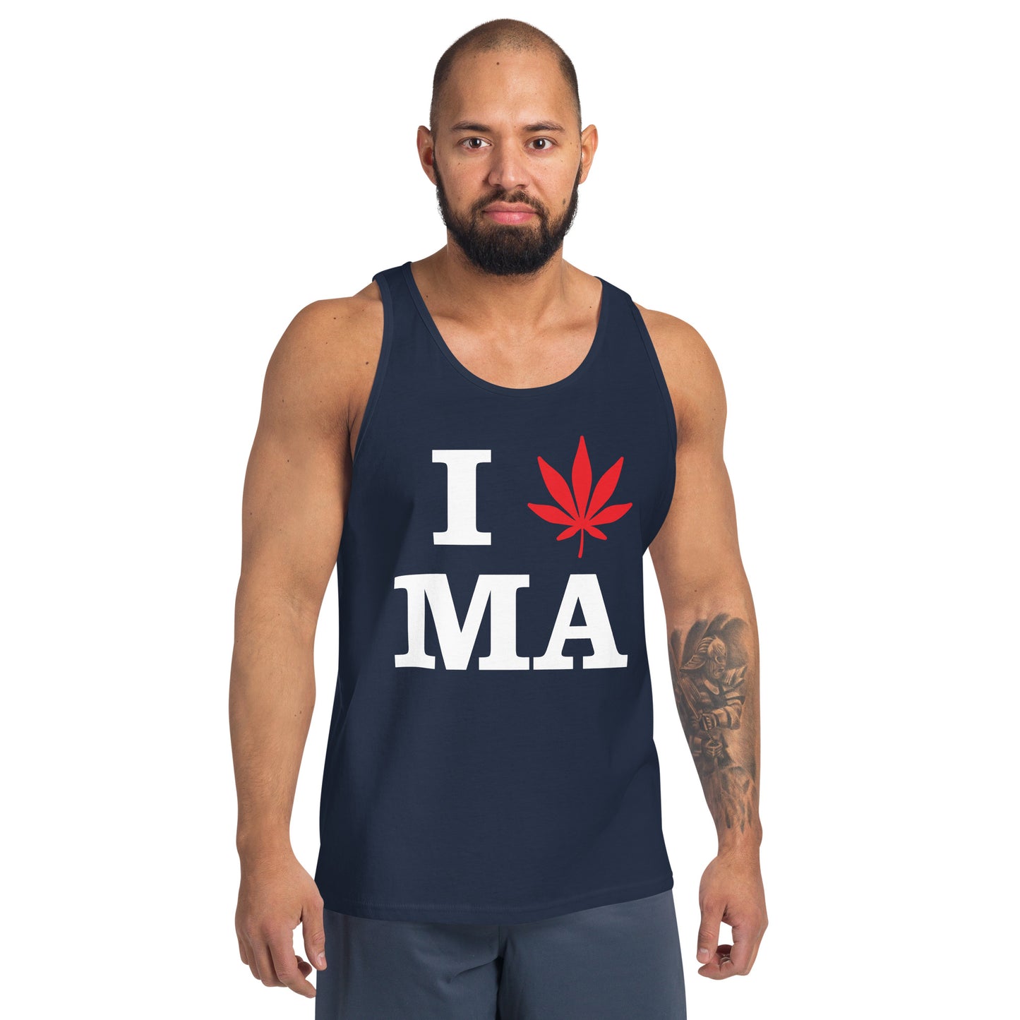 I Leaf MA Massachusetts USA Unisex Tank Top