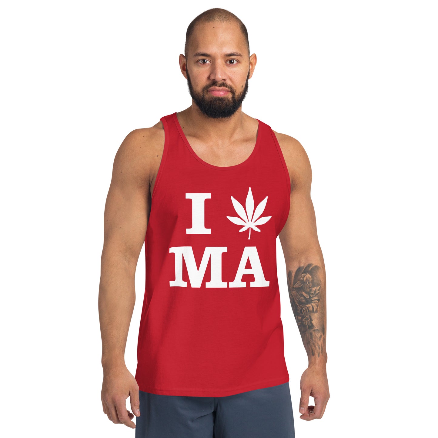 I Leaf MA Massachusetts USA Unisex Tank Top