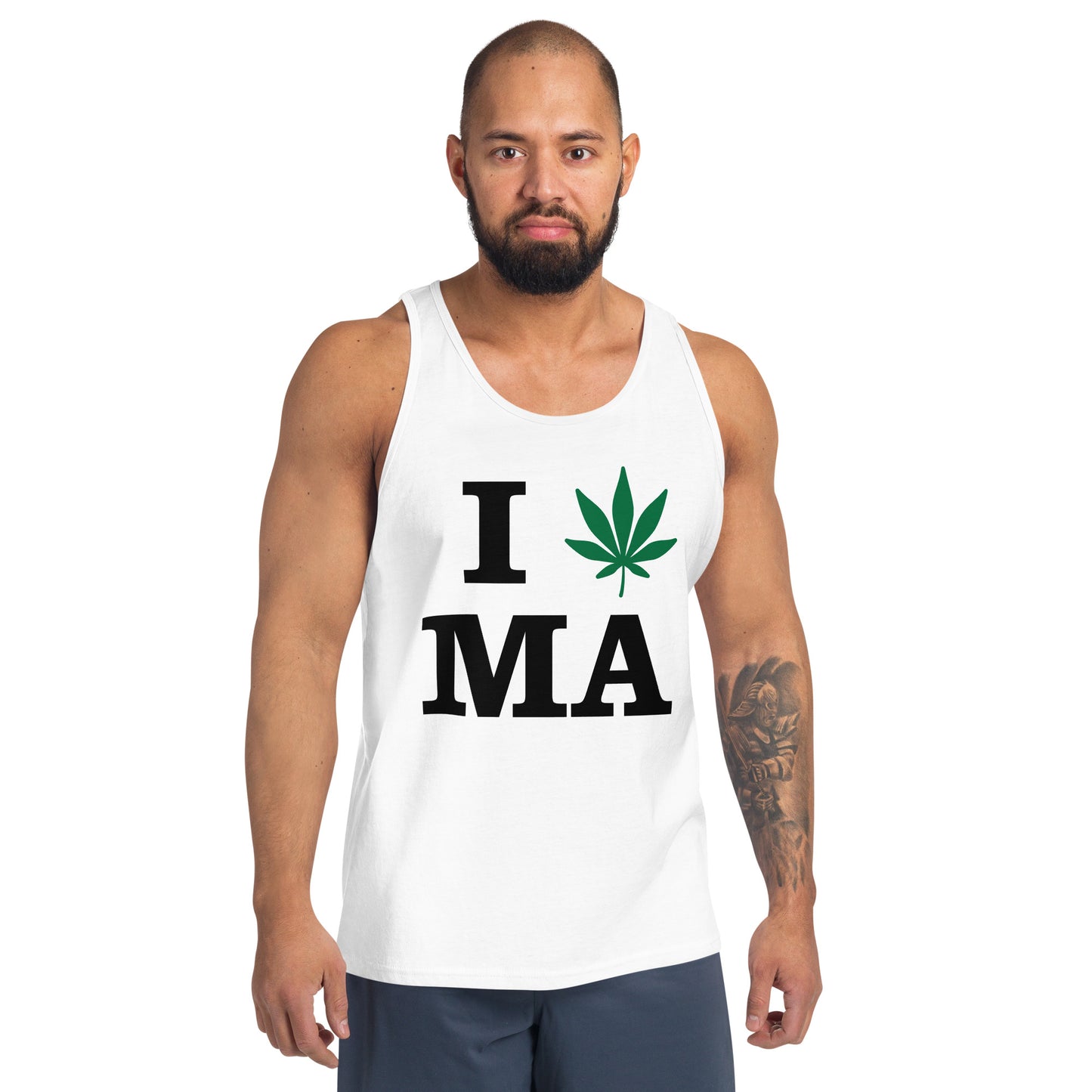 I Leaf MA Massachusetts USA Unisex Tank Top