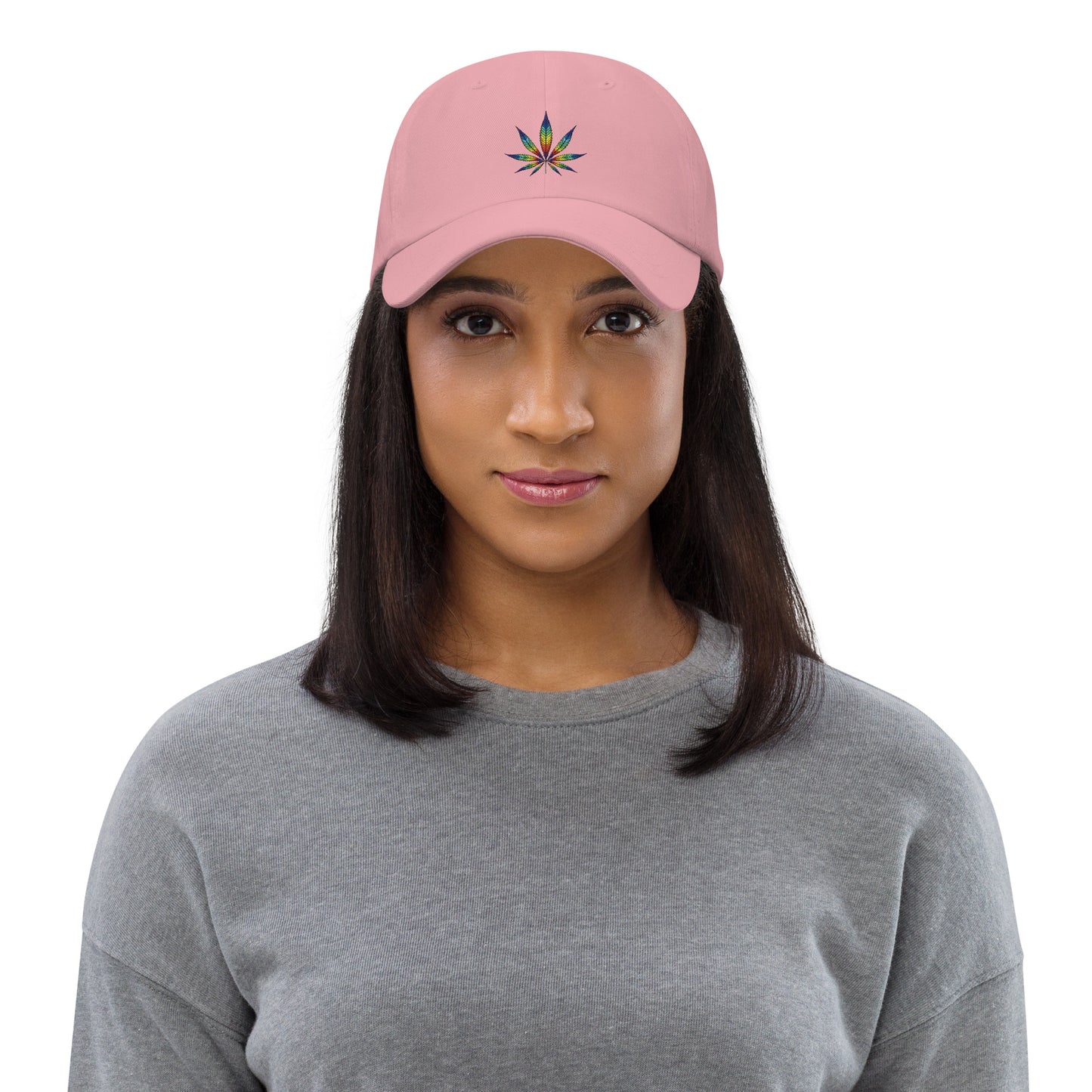 Rainbow Leaf State of Mind Dad Hat Cannabis Marijuana Pot Weed Advocacy