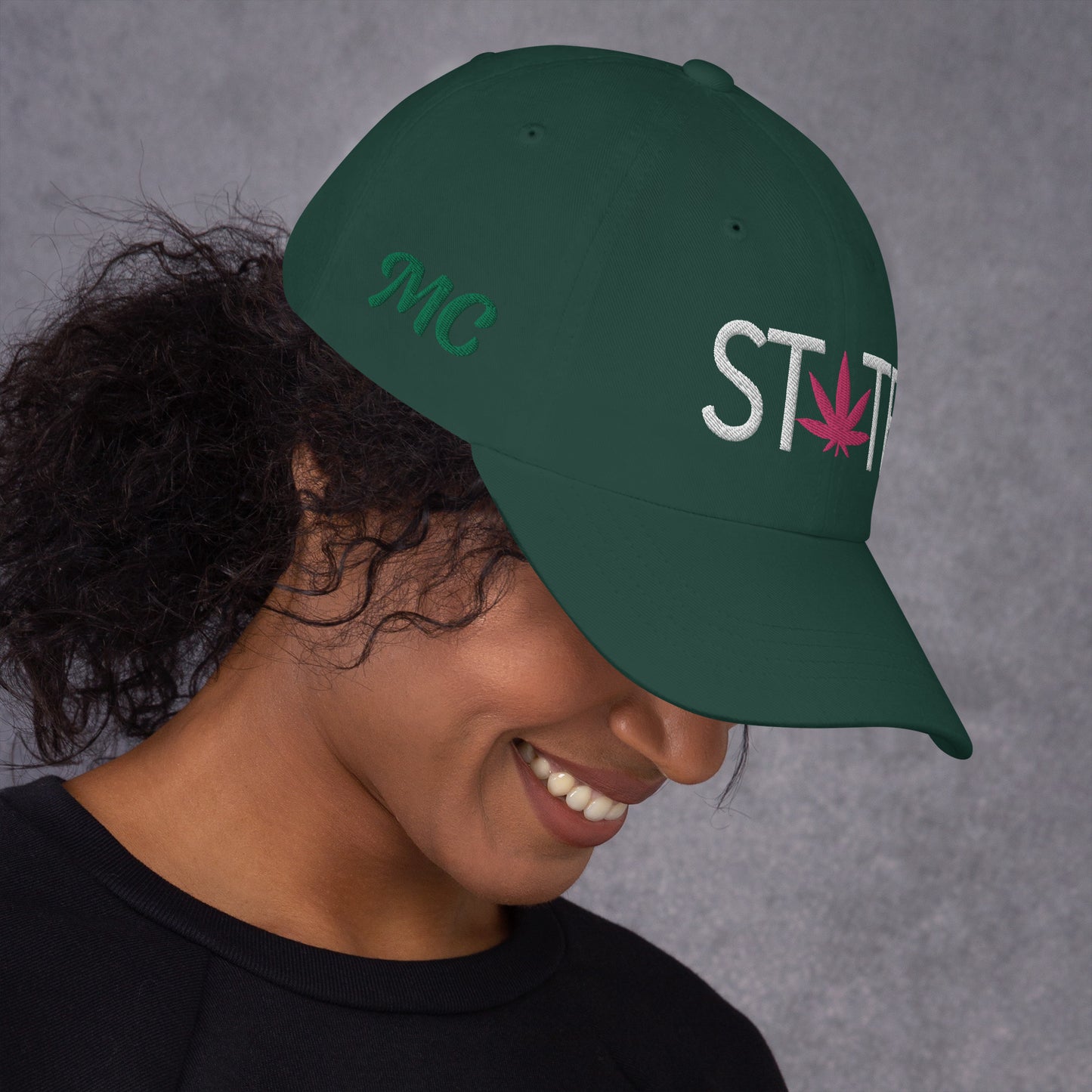 State of Mind Leaf Dad Hat Cannabis Marijuana Pot Weed Advocacy