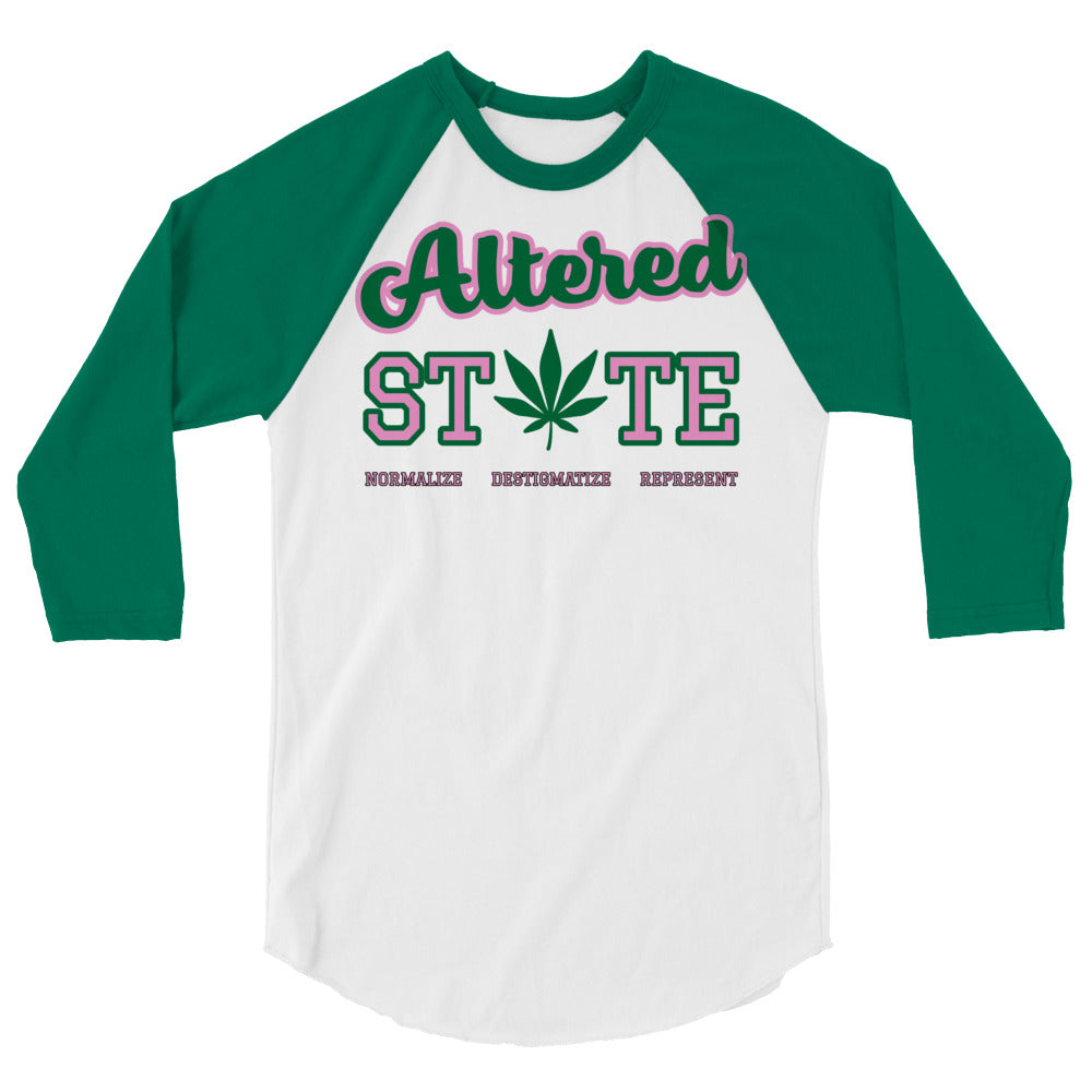 Altered Statement 3/4 Sleeve Raglan T-Shirt
