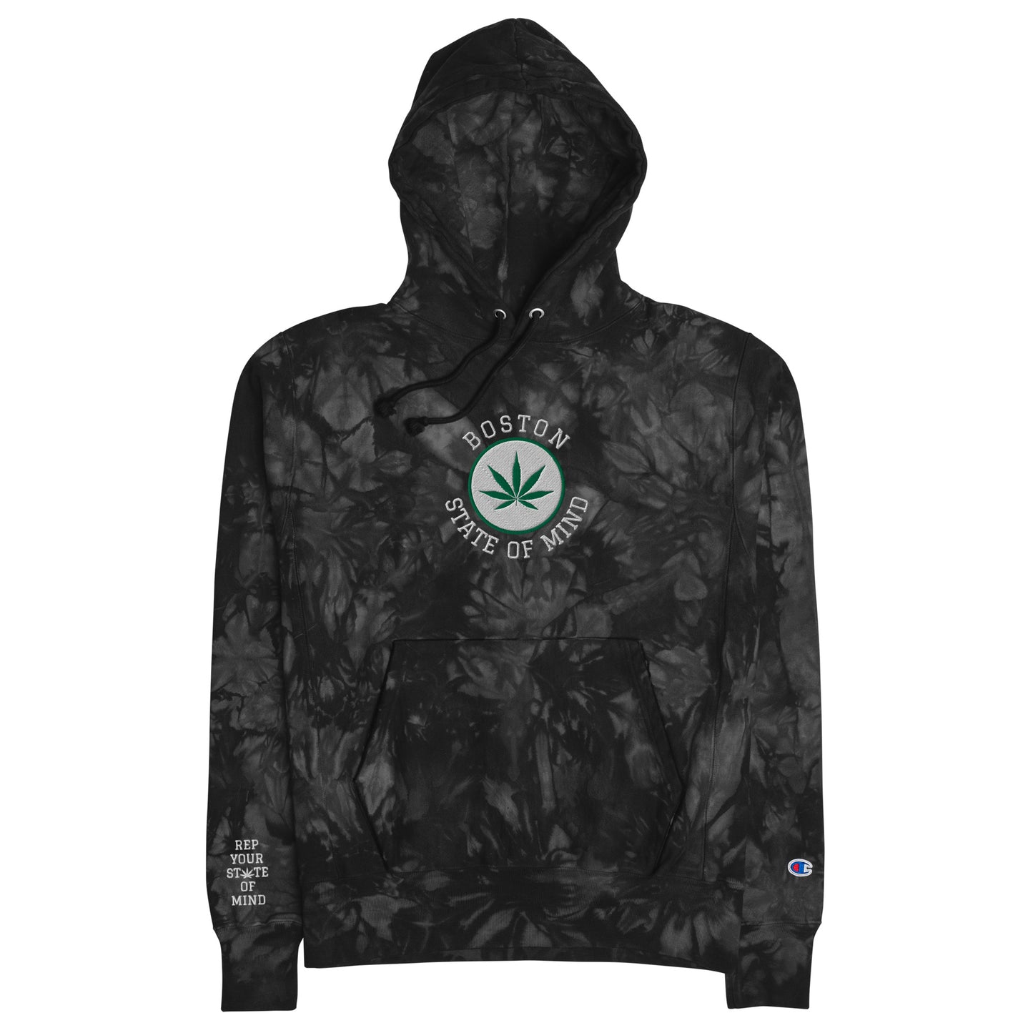 Boston State of Mind Celtics Unisex Champion tie-dye hoodie
