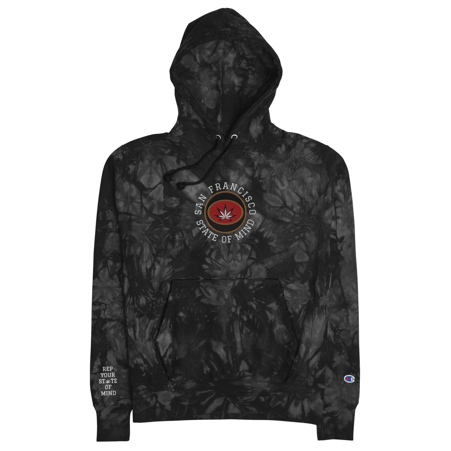 San Francisco State of Mind 49ers Team Unisex Champion tie-dye hoodie