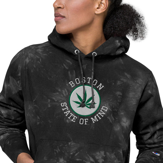 Boston State of Mind Celtics Unisex Champion tie-dye hoodie