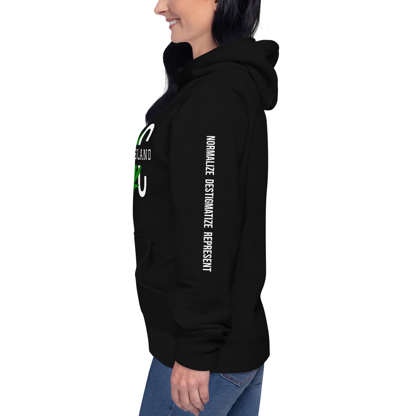 Staten Island NYC Leaf Print Unisex Hoodie