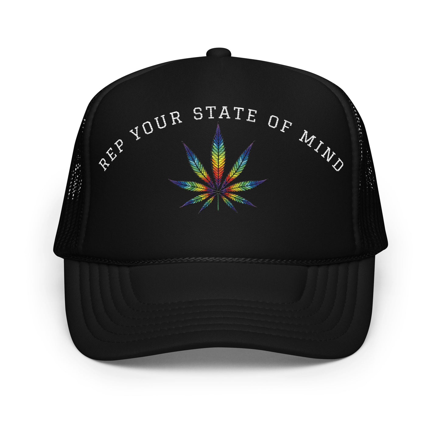 Rainbow Leaf Foam trucker hat