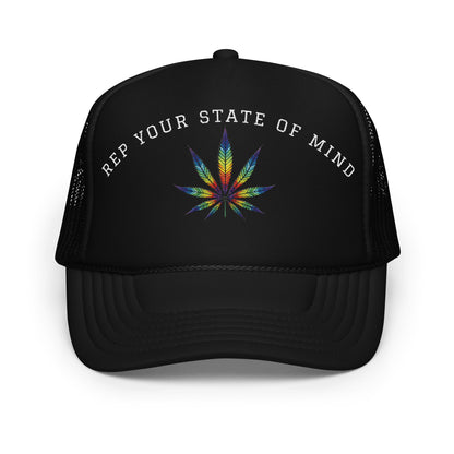 Rainbow Leaf Foam trucker hat