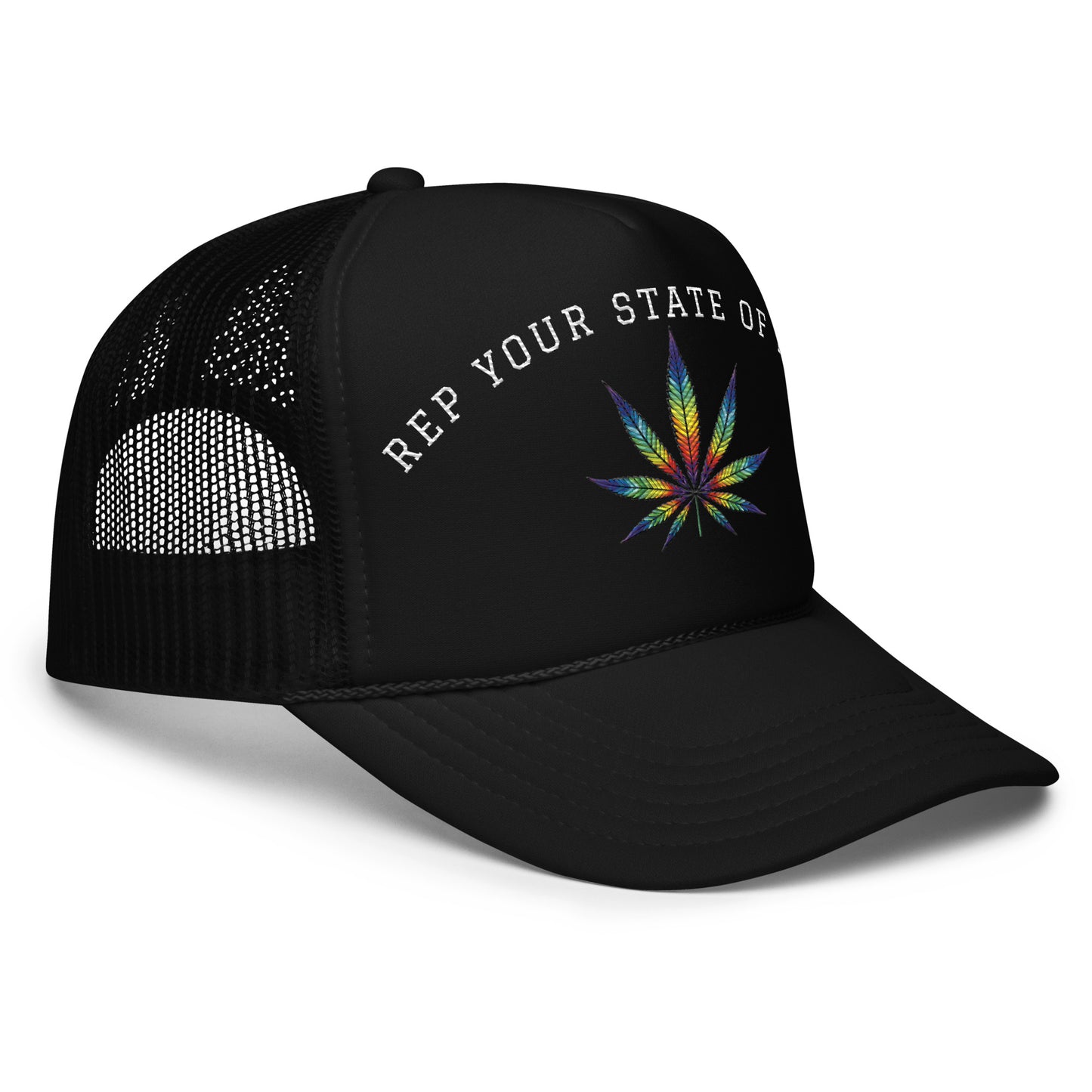 Rainbow Leaf Foam trucker hat