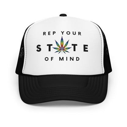 Rep Your State of Mind Signature Logo Foam trucker hat