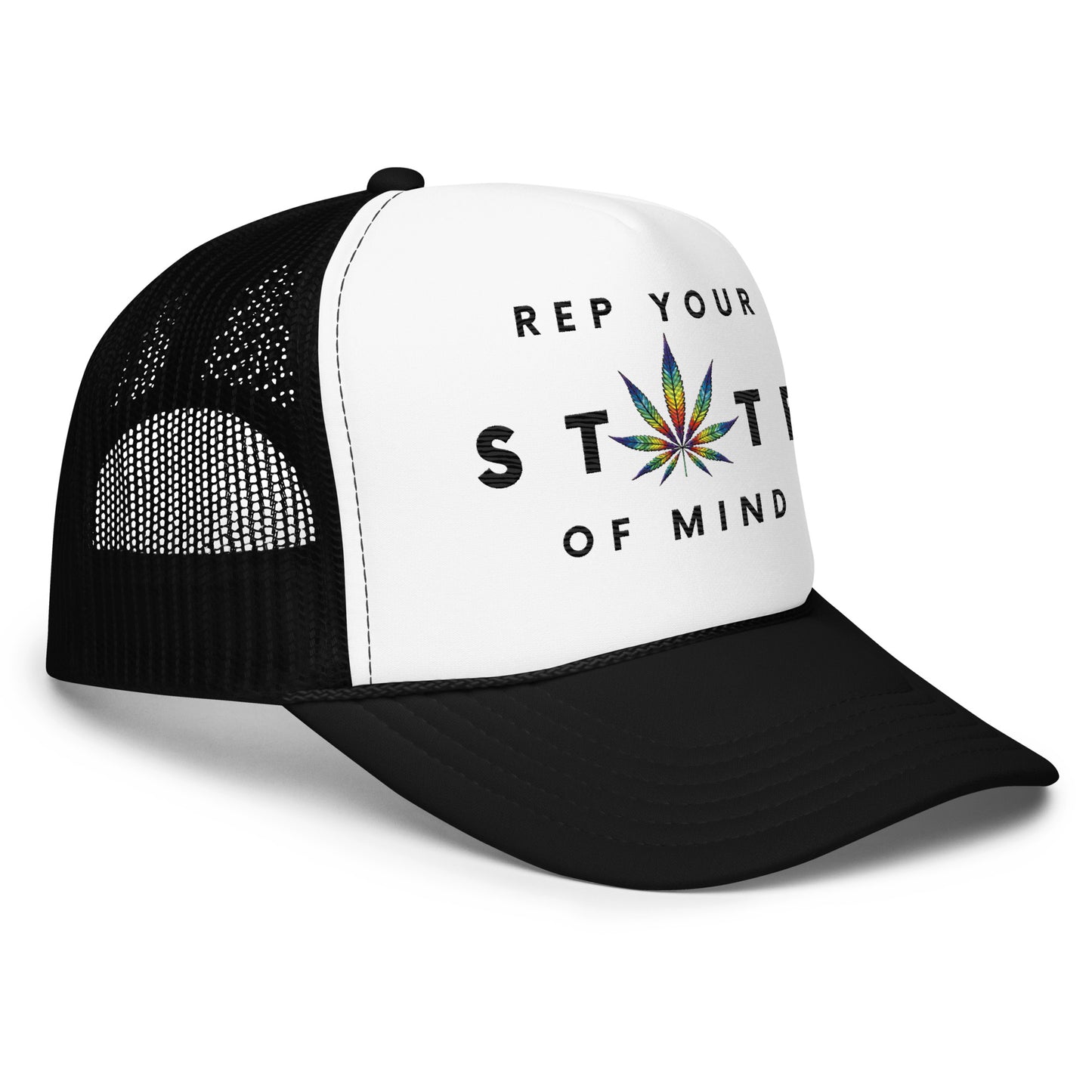 Rep Your State of Mind Signature Logo Foam trucker hat