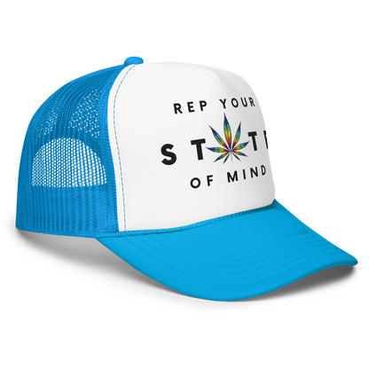 Rep Your State of Mind Signature Logo Foam trucker hat