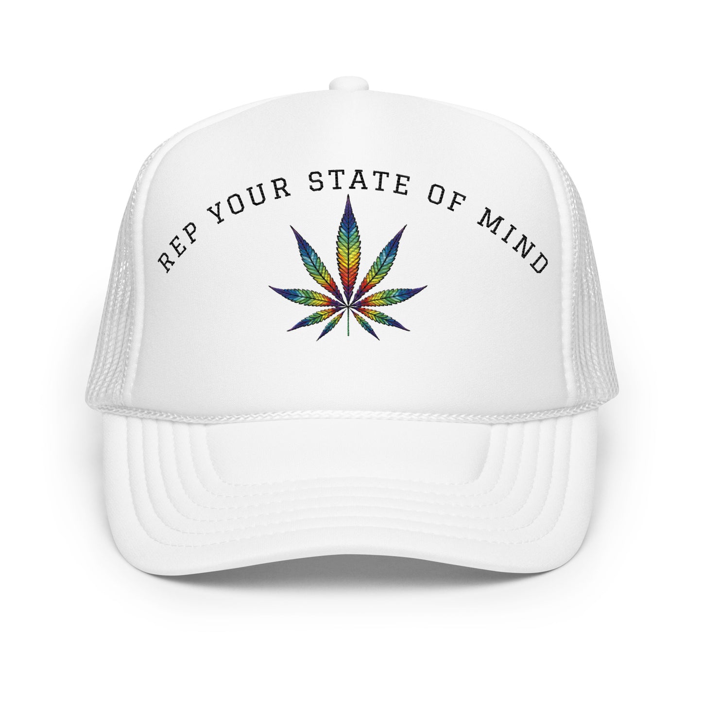 Rainbow Leaf Foam trucker hat