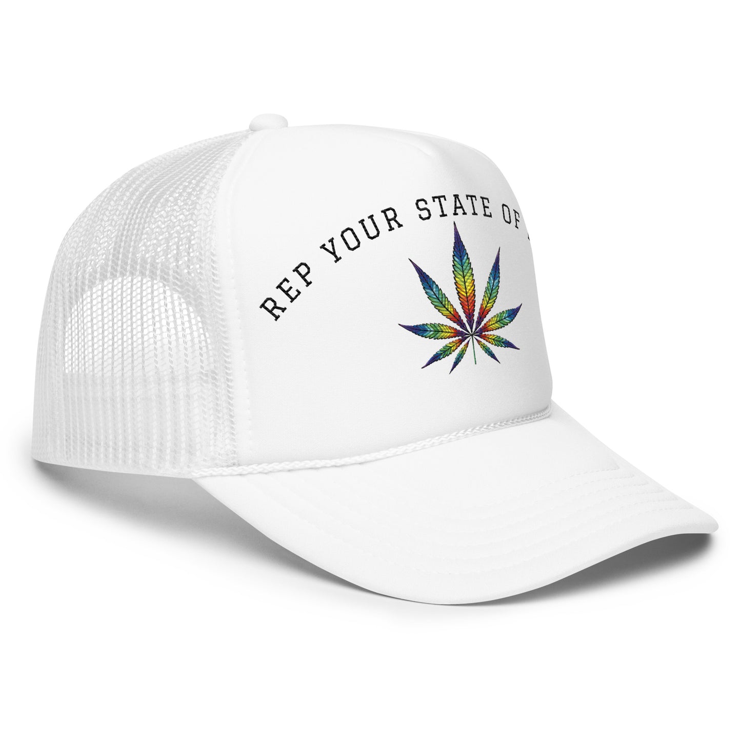 Rainbow Leaf Foam trucker hat