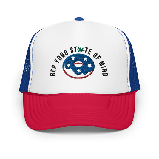 America Loves Hash Holes Foam Trucker Hat