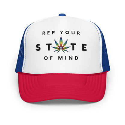 Rep Your State of Mind Signature Logo Foam trucker hat