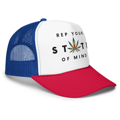 Rep Your State of Mind Signature Logo Foam trucker hat