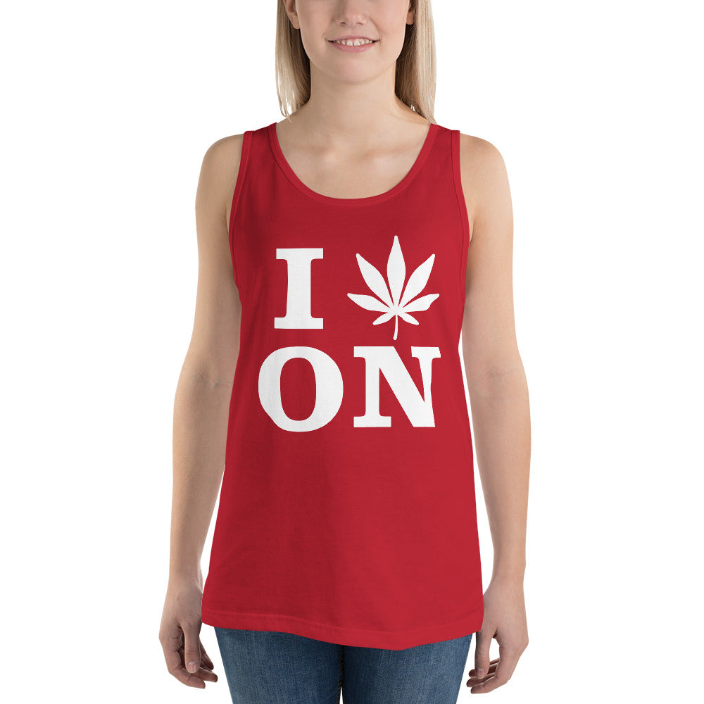 I Leaf ON Ontario Canada Unisex Tank Top