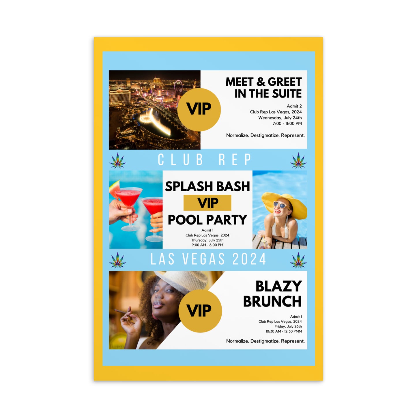 VIP Club Rep Las Vegas Ticket - All Events + VIP Bag