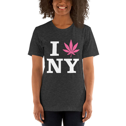 I Leaf NY New York USA Unisex t-shirt Cannabis Weed Pot Marijuana Advocacy