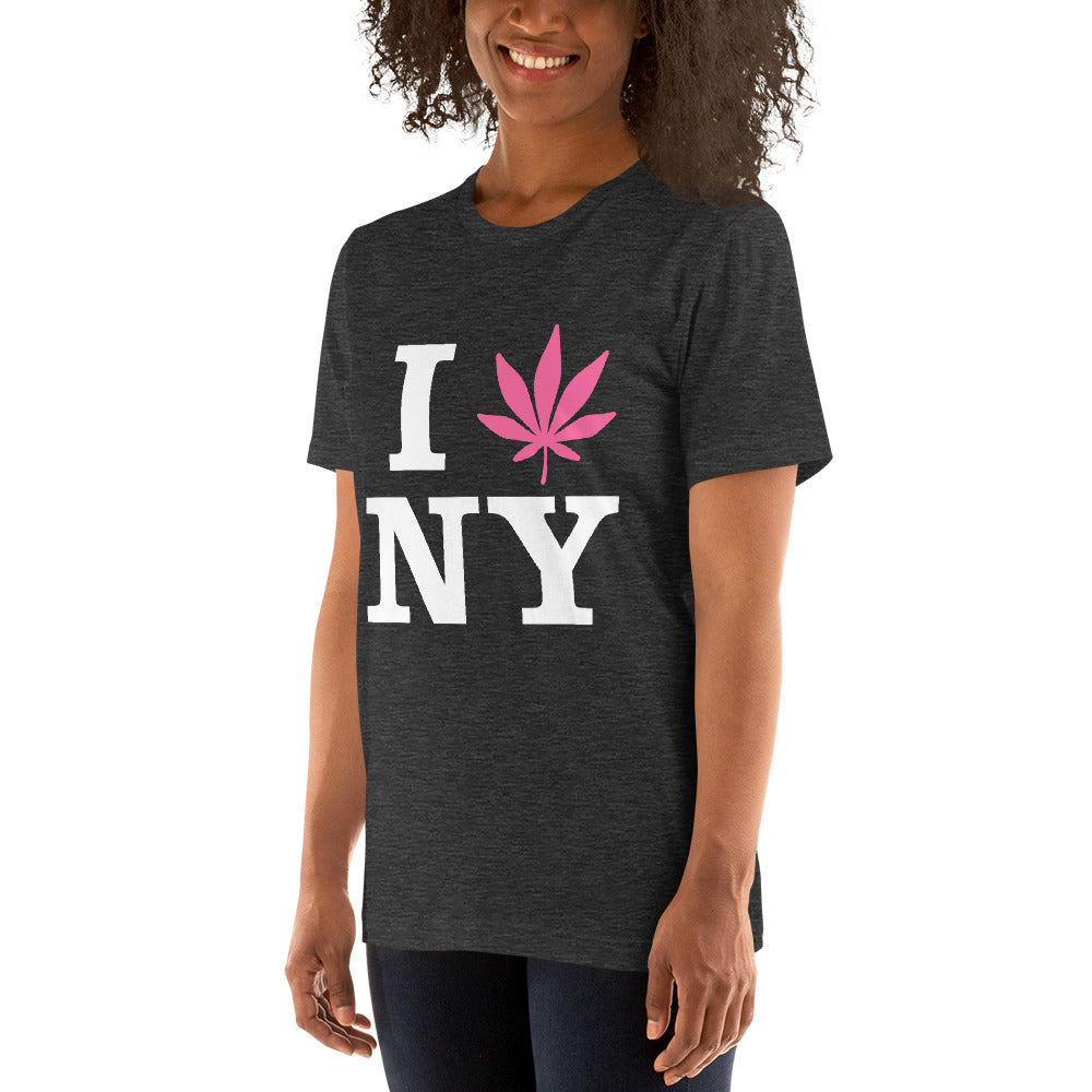 I Leaf NY New York USA Unisex t-shirt Cannabis Weed Pot Marijuana Advocacy