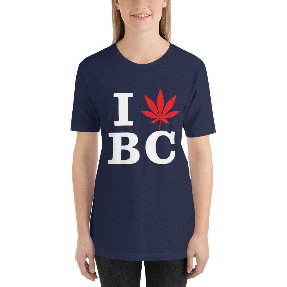 I Leaf BC British Colombia Canada Unisex t-shirt