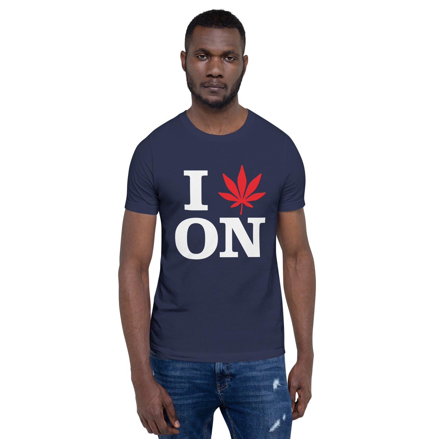 I Leaf ON Ontario Canada Unisex t-shirt