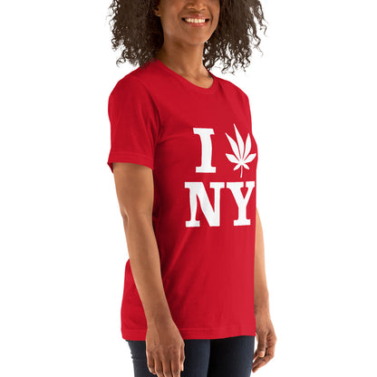 I Leaf NY New York USA Unisex t-shirt Cannabis Weed Pot Marijuana Advocacy