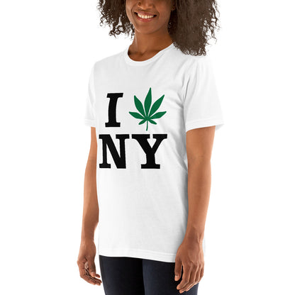 I Leaf NY New York USA Unisex t-shirt Cannabis Weed Pot Marijuana Advocacy