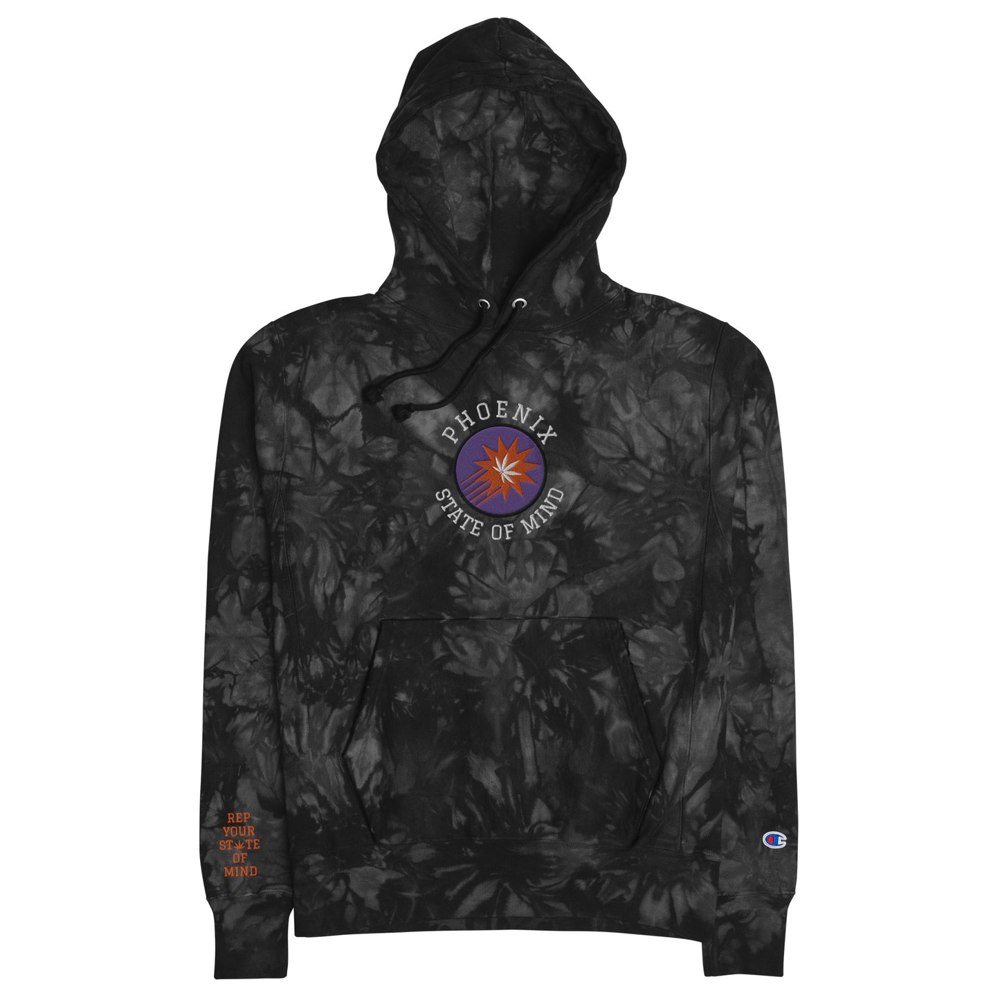 Phoenix State of Mind Suns Unisex Champion tie-dye hoodie