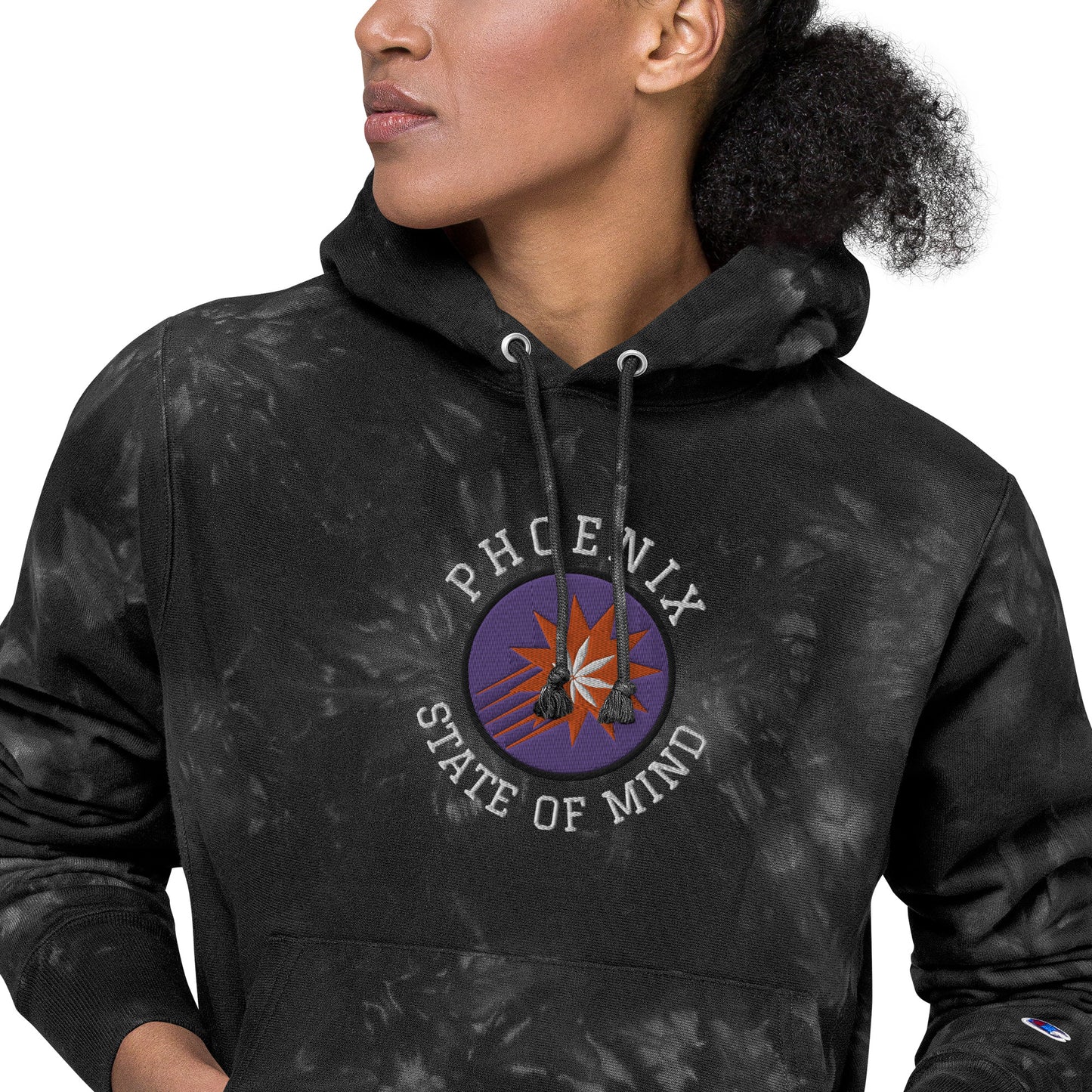 Phoenix State of Mind Suns Unisex Champion tie-dye hoodie