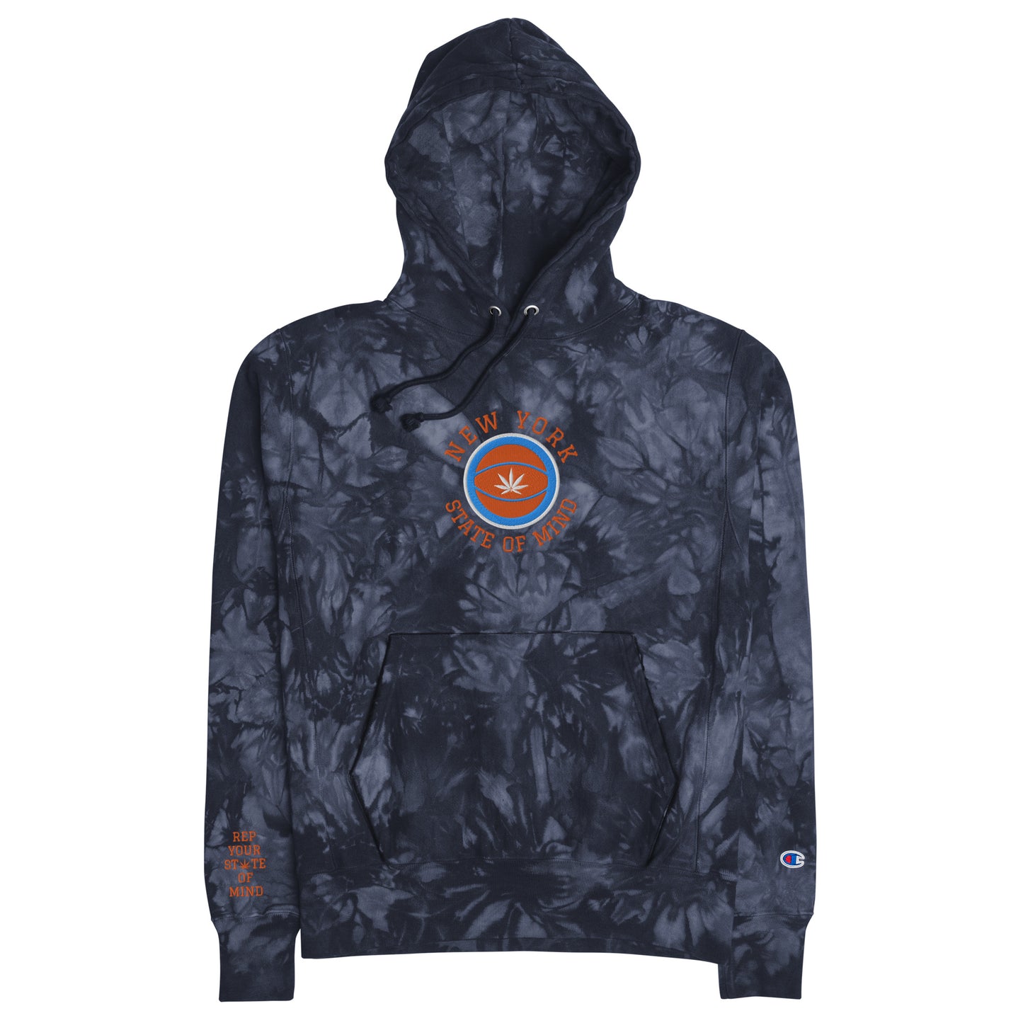 New York State of Mind Knicks Unisex Champion tie-dye hoodie