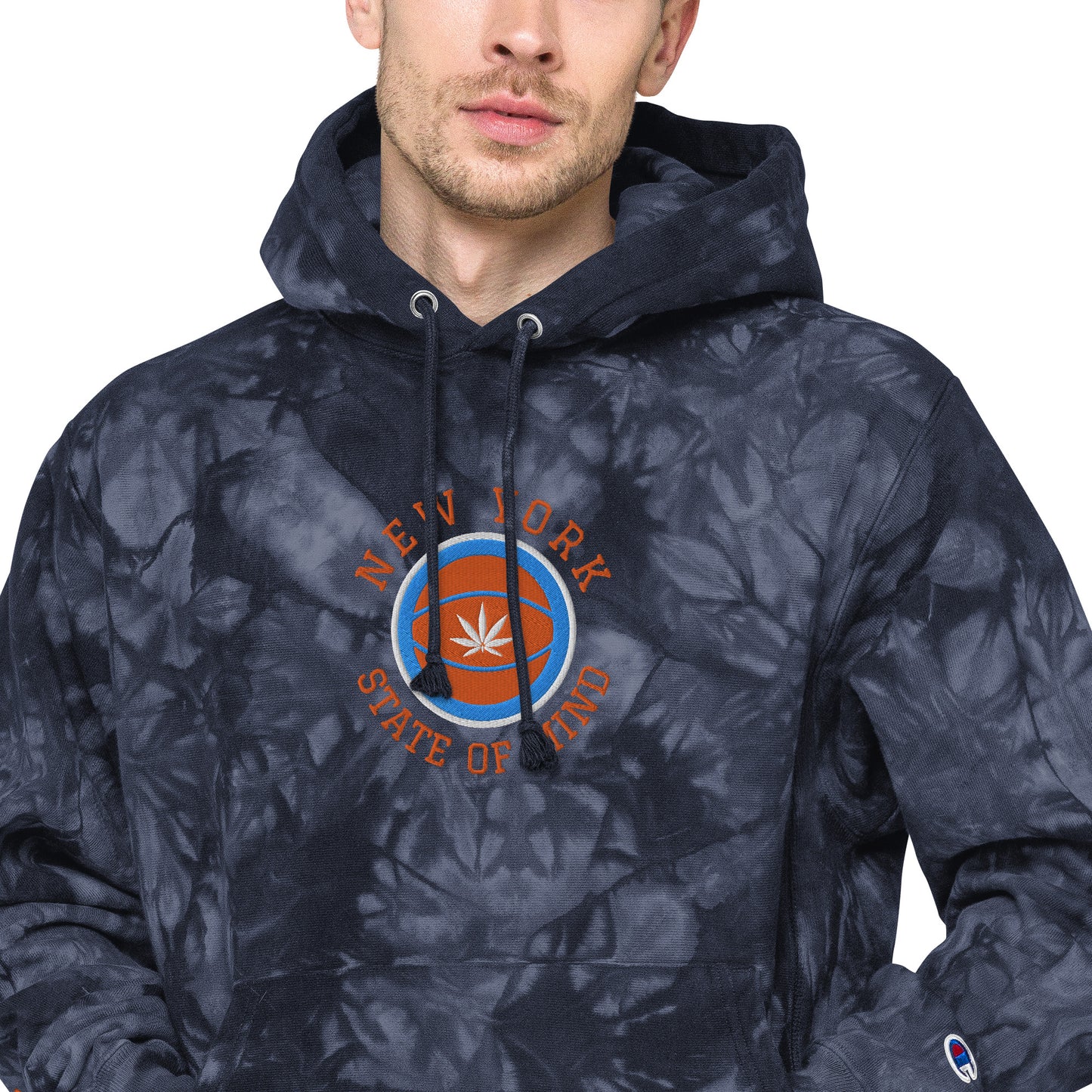 New York State of Mind Knicks Unisex Champion tie-dye hoodie