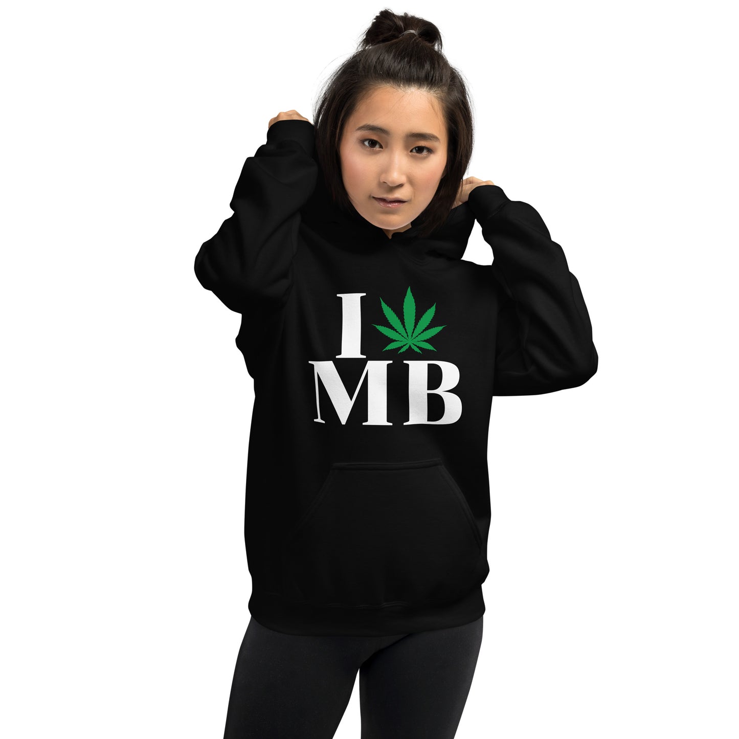 Manitoba I Leaf MB Unisex Hoodie Canada Cannabis Marijuana Pot Weed Advocacy