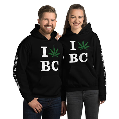 Crystal Cloud 9 Custom I Green Leaf BC Unisex Hoodie