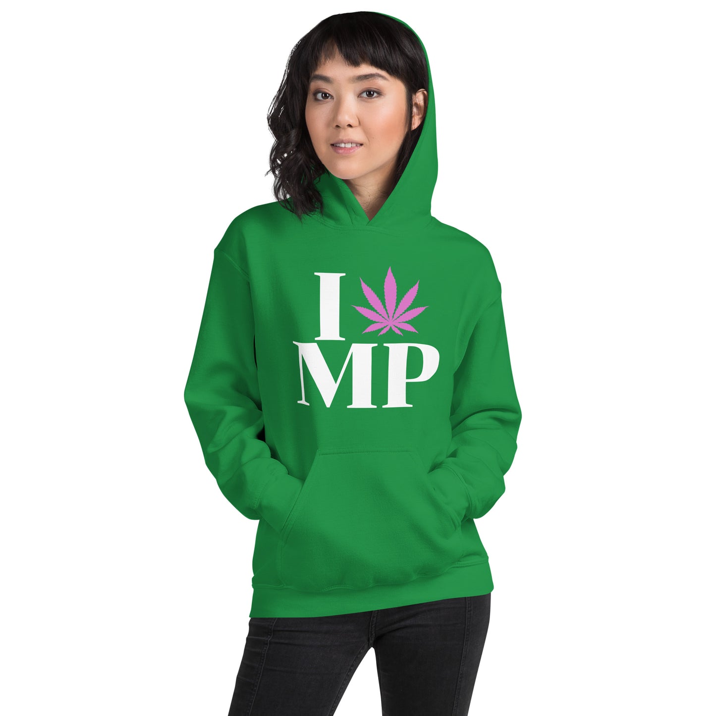 Northern Mariana Islands I Leaf MP Unisex Hoodie USA Cannabis Marijuana Pot Weed Advocacy