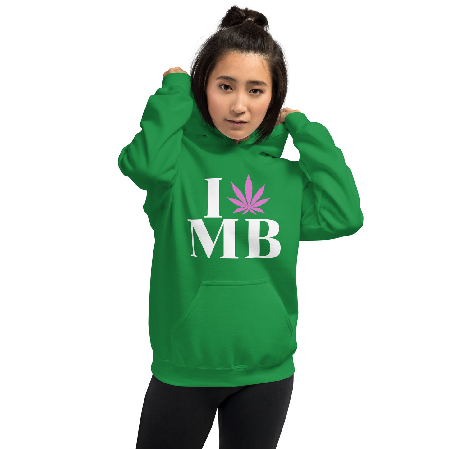 Manitoba I Leaf MB Unisex Hoodie Canada Cannabis Marijuana Pot Weed Advocacy