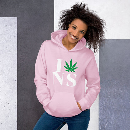 Nova Scotia I Leaf NS Unisex Hoodie Canada Cannabis Marijuana Pot Weed Advocacy