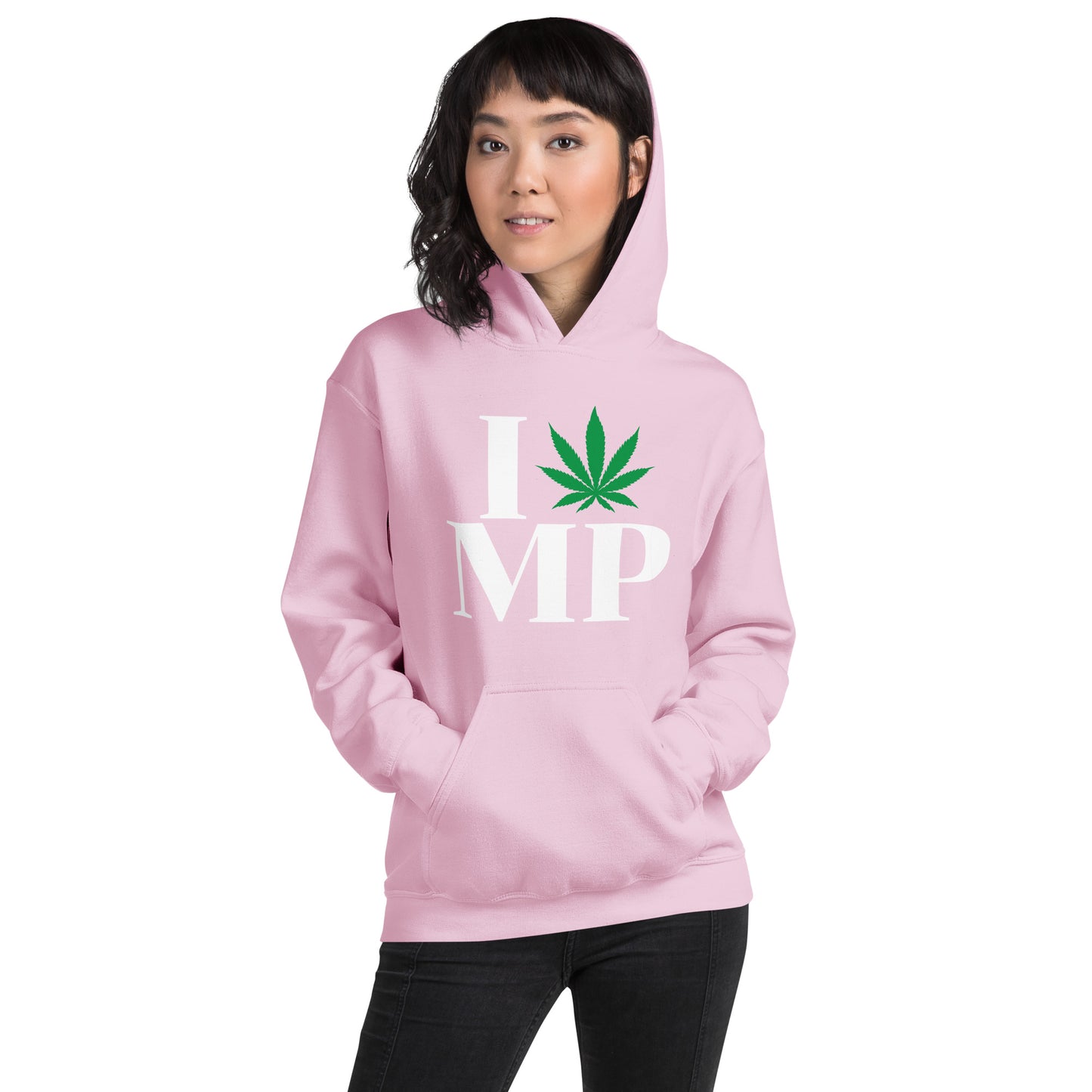 Northern Mariana Islands I Leaf MP Unisex Hoodie USA Cannabis Marijuana Pot Weed Advocacy