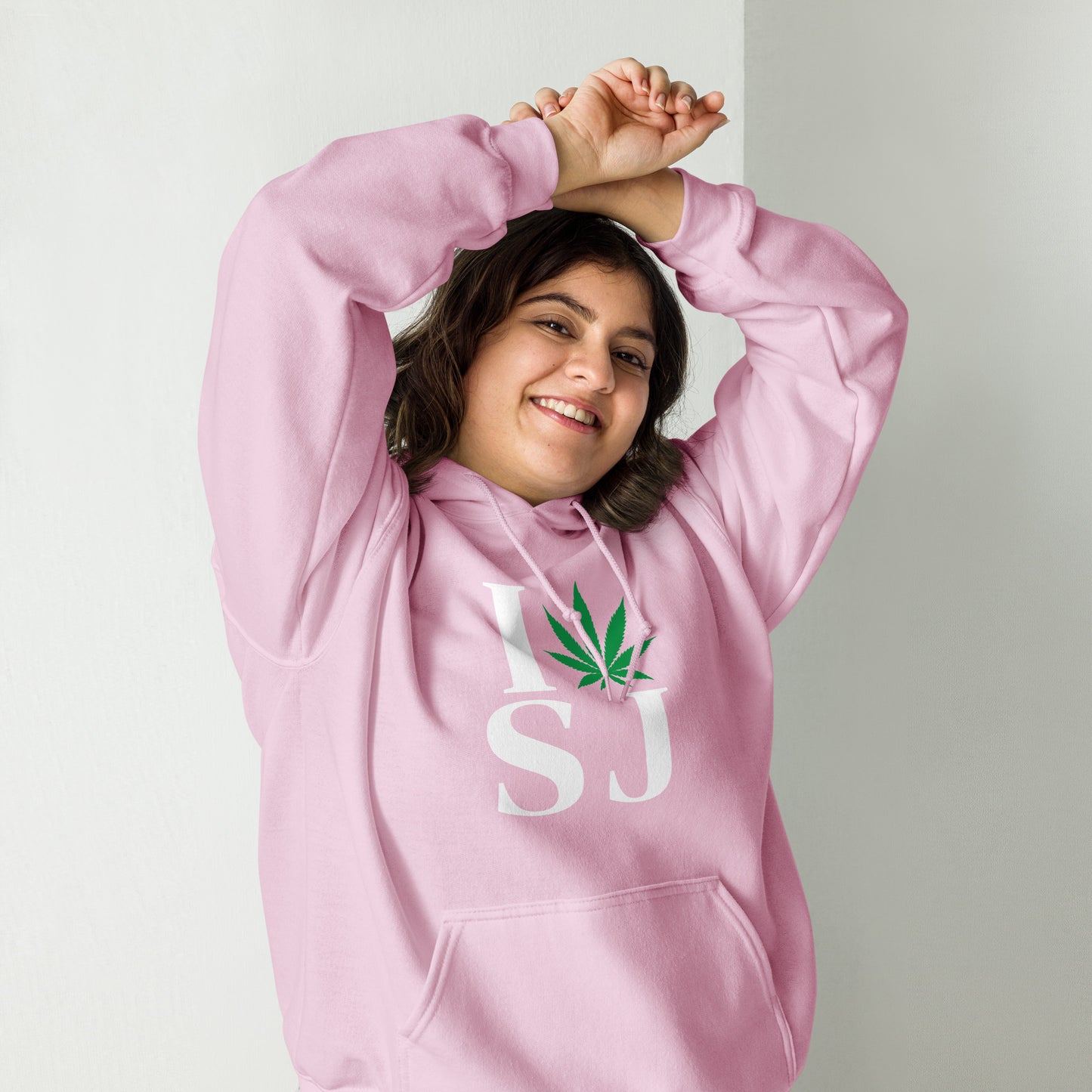 San Jose I Leaf SJ City Unisex Hoodie USA Cannabis Marijuana Pot Weed Advocacy