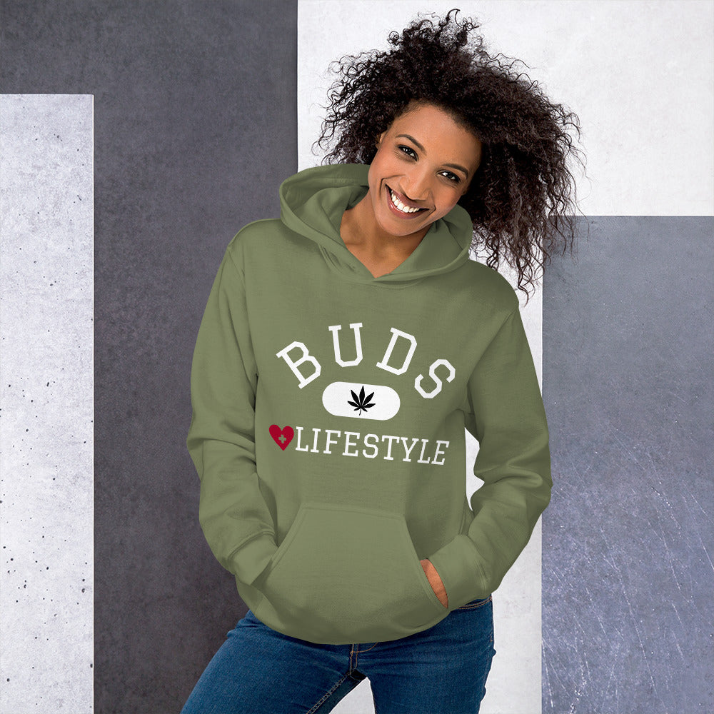 BUDS Lifestyle Team Unisex Hoodie Cannabis Marijuana Pot Weed Advocacy