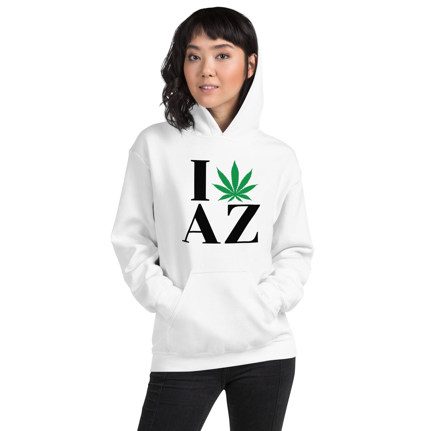 Arizona I Leaf AZ Unisex Hoodie USA Cannabis Marijuana Pot Weed Advocacy