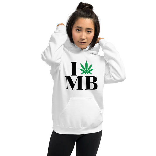 Manitoba I Leaf MB Unisex Hoodie Canada Cannabis Marijuana Pot Weed Advocacy