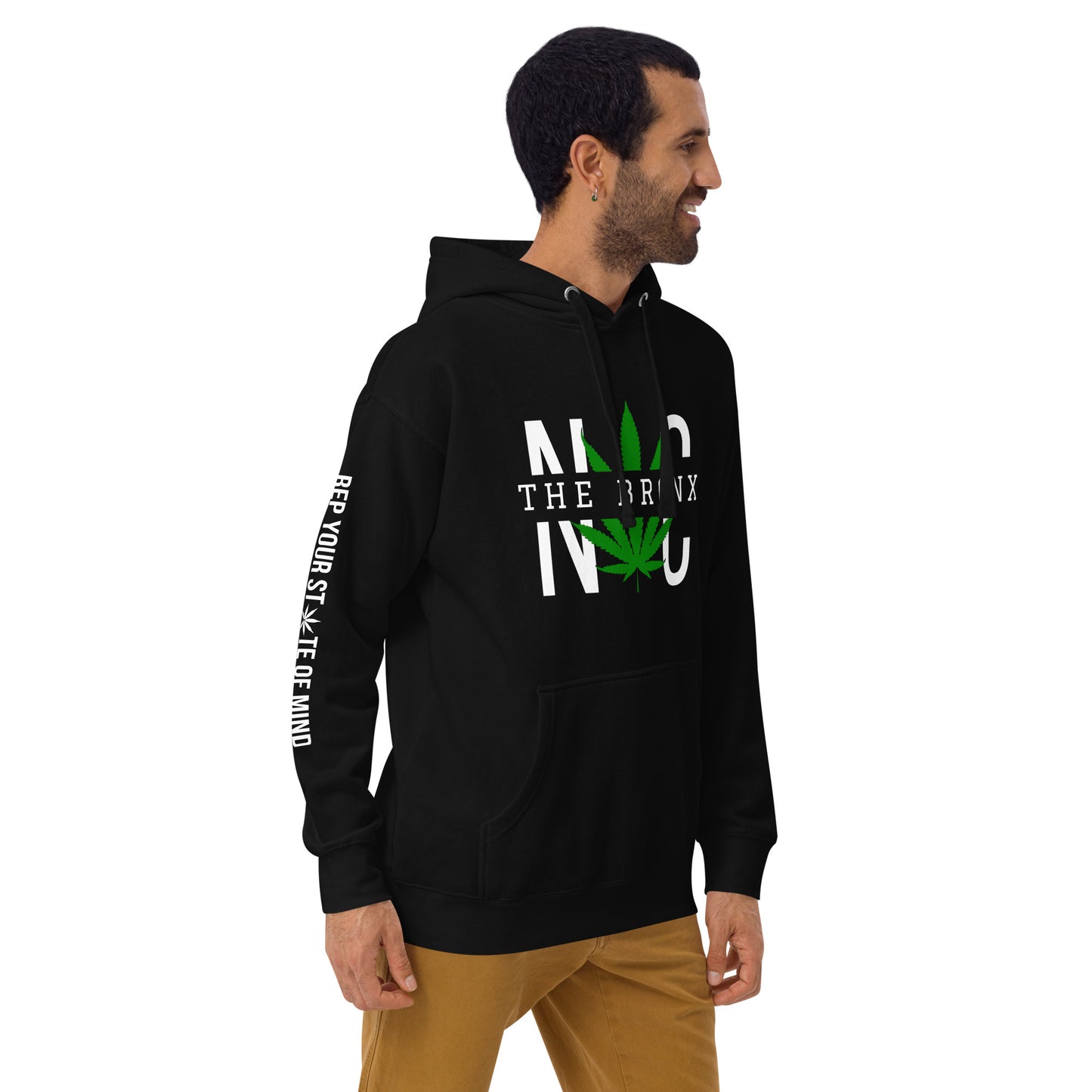 The Bronx NYC Leaf Print Unisex Hoodie