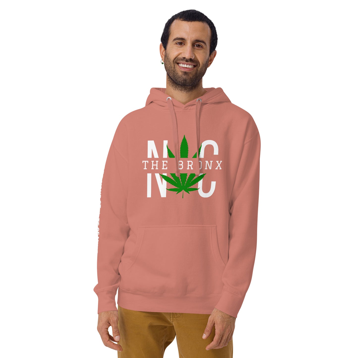 The Bronx NYC Leaf Print Unisex Hoodie