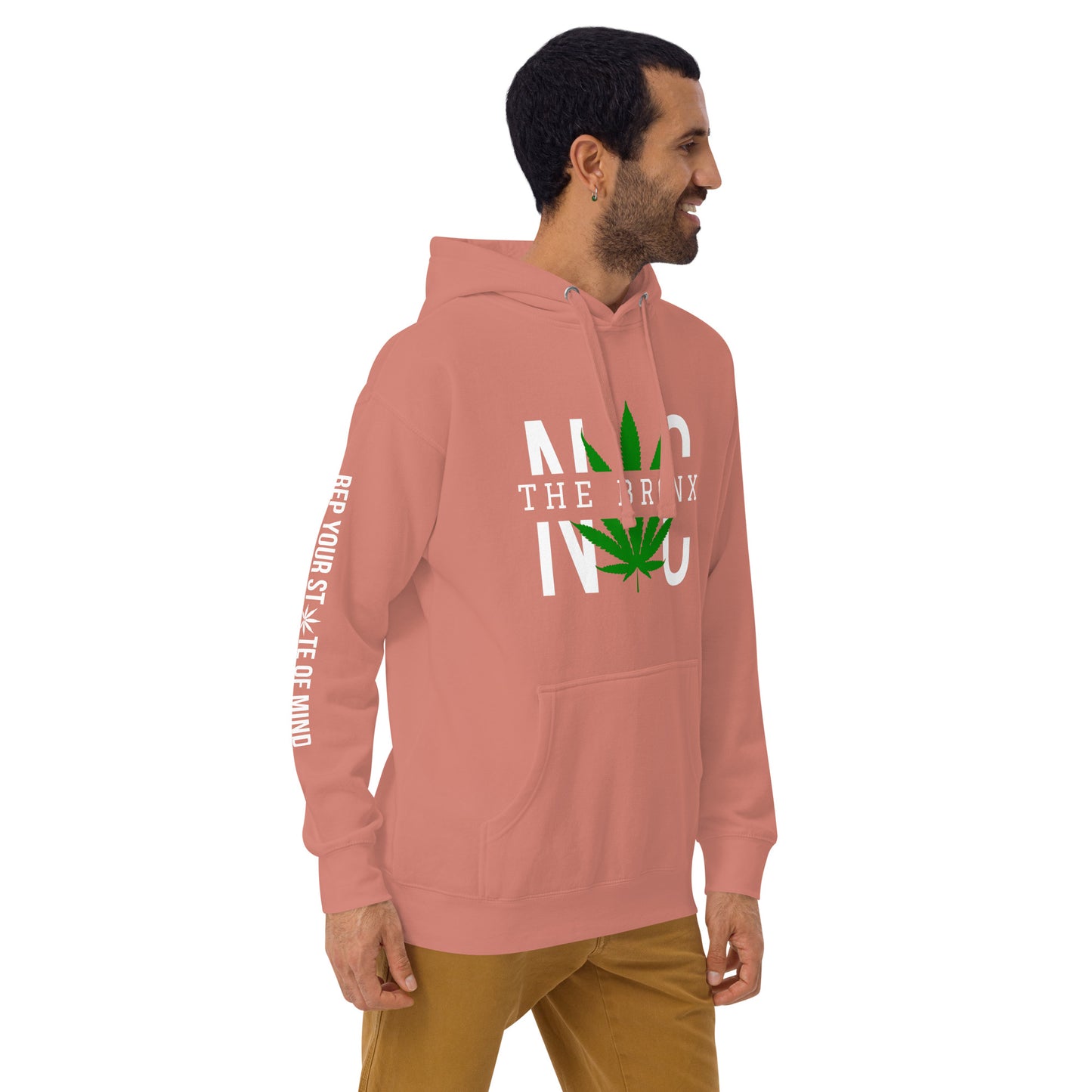 The Bronx NYC Leaf Print Unisex Hoodie