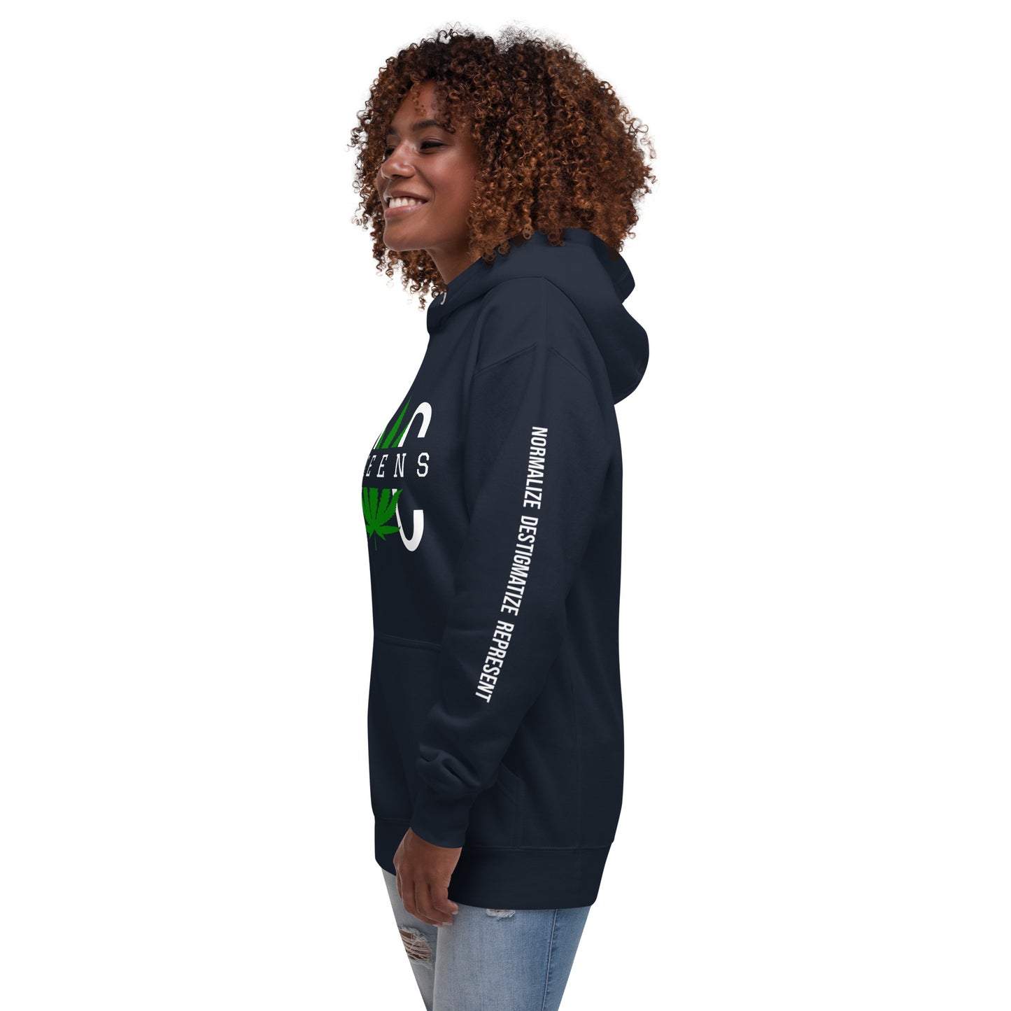 Queens NYC Leaf Print Unisex Hoodie